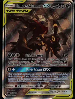 Umbreon & Darkrai GX - SM241 Holo Promo Sun & Moon Promo Pokemon Near Mint - Image 1