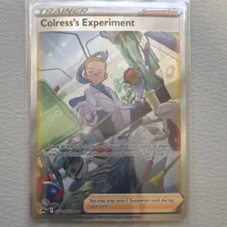 Pokemon TCG Colress's Experiment Trainer Full Art Holo Ultra Rare EN GG59/GG70 - Image 1