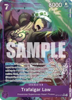 OP12-073 Trafalgar Law - Legacy of the Master - Super Rare - Alt Art - One Piece - Image 1