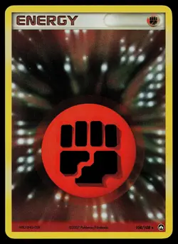 Pokemon Card - Fighting Energy Power Keepers 108/108 Rare Holo - Image 1