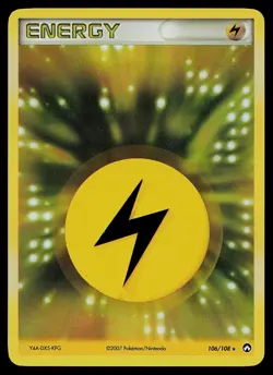 Pokemon Card - Lightning Energy Power Keepers 106/108 Holo Rare - Image 1