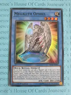Megalith Ophiel IGAS-EN035 Super Rare Yu-Gi-Oh Card 1st Edition New - Image 1