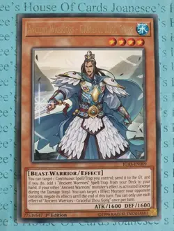 Ancient Warriors - Graceful Zhou Gong IGAS-EN009 Silver Rare Yu-Gi-Oh Card 1st - Image 1