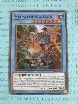 Megalith Aratron IGAS-EN040 Super Rare Yu-Gi-Oh Card 1st Edition New - Image 1