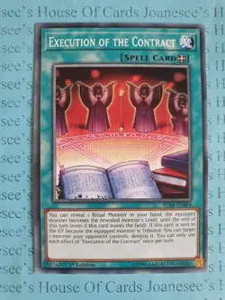 Execution of the Contract IGAS-EN084 Common Yu-Gi-Oh Card 1st Edition New - Image 1