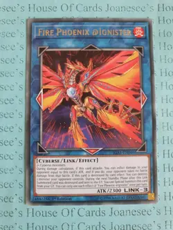 Fire Phoenix @Ignister IGAS-EN046 Silver Rare Yu-Gi-Oh Card 1st Edition New - Image 1