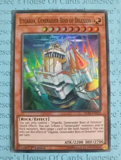 Utgarda, Generaider Boss of Delusion IGAS-EN022 Super Rare Yu-Gi-Oh Card 1st - Image 1