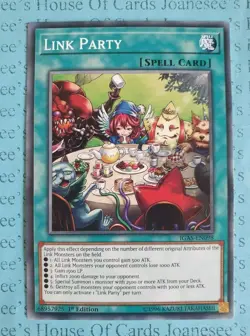 Link Party IGAS-EN098 Common Yu-Gi-Oh Card 1st Edition New - Image 1
