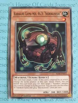 Karakuri Gama mdl 4624 "Shirokunishi" IGAS-EN015 Common Yu-Gi-Oh Card 1st Edit. - Image 1