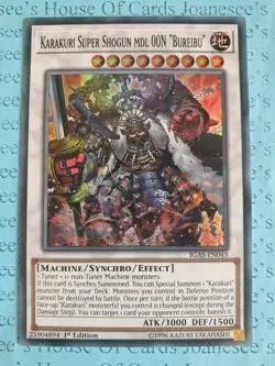 Karakuri Super Shogun mdl 00N "Bureibu" IGAS-EN043 Super Rare Yu-Gi-Oh Card 1st - Image 1