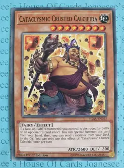 Cataclysmic Crusted Calcifida IGAS-EN025 Common Yu-Gi-Oh Card 1st Edition New - Image 1