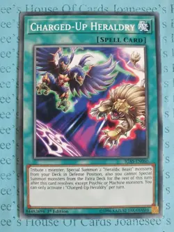 Charged-Up Heraldry IGAS-EN060 Common Yu-Gi-Oh Card 1st Edition New - Image 1