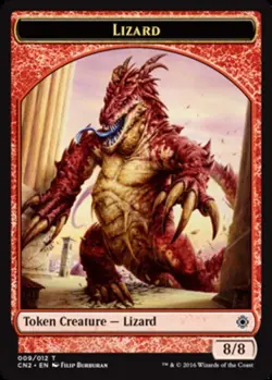Lizard Token ~ Lightly Played Conspiracy 2: Take the Crown MTG Magic UltimateMTG - Image 1
