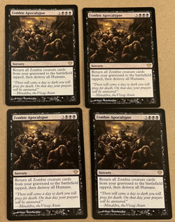 4x - Zombie Apocalypse - Dark Ascension - MTG - Magic the Gathering - x4 - Image 1