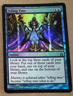 Foil - Telling Time - Ravnica: City of Guilds - MTG - Magic the Gathering - Foil - Image 1