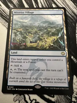 Magic: The Gathering Mistrise Village Land Blue TDM 2025 English Regular - Image 1
