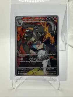 Pokemon Team Rocket's Houndoom 130 HP Destined Rivals Illustration Rare Holo 19… - Image 1