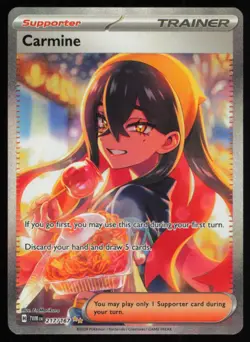 2024 SCARLET & VIOLET SERIES - TWILIGHT MASQUERADE CARMINE SPECIAL ILLUSTRATION - Image 1