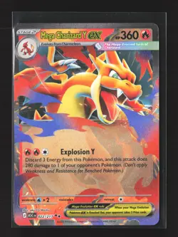 Pokemon ME: Ascended Heroes #022/217 Holo Mega Charizard Y ex - Image 1