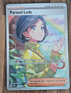 Pokemon TCG Parasol Lady 255/182 Special Illustration Rare Paradox Rift NM - Image 1