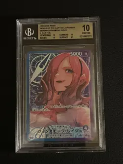 BGS 10 Pristine Vinsmoke Reiju OP06-042 Alt Art Leader One Piece ENG - Image 2