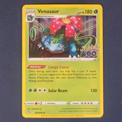 Venusaur 003/078 - Pokemon GO - Rare Holo Pokemon Card - NM - Image 1