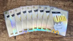 9 x McDonalds Cards Order000 Holographic all UNREDEEMED Ready To Use 04/24 - Image 1