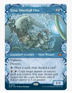 1x MTG Kitsa, Otterball Elite *Showcase* Bloomburrow Mythic! NM Mint! - Image 1