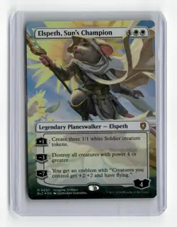 Elspeth, Sun's Champion (Borderless) M Commander: Bloomburrow 97 NM Foil - Image 1