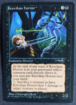 MTG Krovikan Horror | Alliances | NM | Rare Black Creature | - Image 1