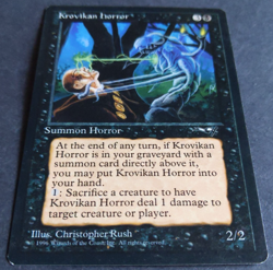 MTG Krovikan Horror | Alliances | NM | Rare Black Creature | - Image 2