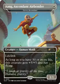 Aang, Ascendant Airbender - Serra Ascendant 2291 Secret Lair Drop Series NM EN - Image 1