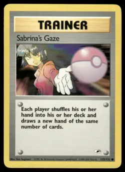 Pokemon Cards Sabrina's Gaze 125/132 Gym Heroes Common NM *2 - Image 1