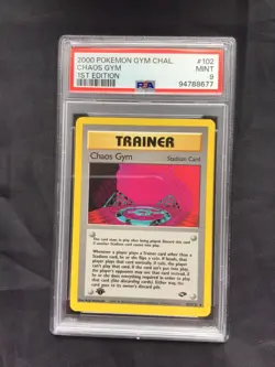 Pokemon: Gym Challenge 1st Edition Rare: Chaos Gym 102/132 PSA 9 - Image 1