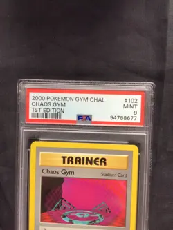 Pokemon: Gym Challenge 1st Edition Rare: Chaos Gym 102/132 PSA 9 - Image 3