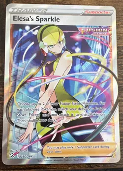 Elesa's Sparkle (Full Art) - SWSH08: Fusion Strike (SWSH08) NM Pokemon TCG - Image 1