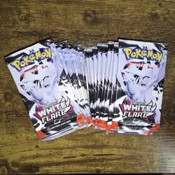 18x Pokemon TCG Scarlet & Violet White Flare Booster Packs - New Sealed Lot - Image 1
