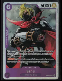 Sanji OP07-064 One Piece 500 Years in the Future Super Rare Near Mint - Image 1