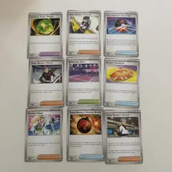 Pokemon TCG Destined Rivals Non Holo Bundle Of 9 Trainer Cards - Image 1