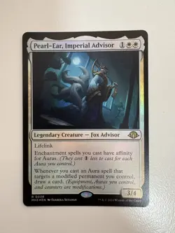 Pearl-Ear Imperial Advisor Foil MTG Magic the Gathering Card NM Near Mint MH3 - Image 1
