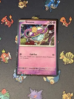 Pokemon Cards Sinistea SVP062 Holo Blister Pack Promo - (NM) *SWIRL* - Image 1