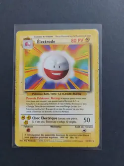Carte Pokemon Electrode 21/102 Edition 2 Set de Base Wizards Francaise Rare - Image 1