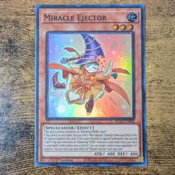 Yu-Gi-Oh Miracle Ejector BLZD-EN098 Super Rare 1st Edition Spellcaster Effect - Image 1