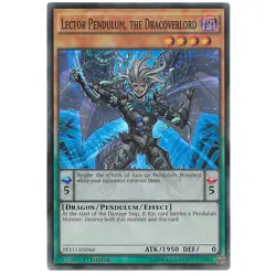 YuGiOh Lector Pendulum, The Dracoverlord 1st Edition Dragon Pendulum Effect - Image 1