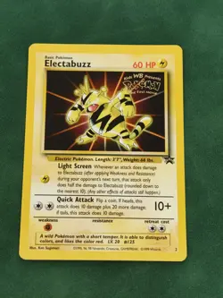 Electabuzz #2 1999 Movie Promo Black Star Promo Pokemon Card WOTC Vintage - NM - Image 1