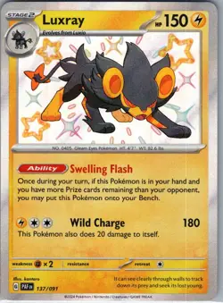 Luxray 137/091 SV: Paldean Fates - Pokemon Card - NM - Image 1