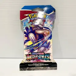 1x Sealed Pokemon TCG Card Battle Styles Sleeved Booster Pack - Sword & Shield - Image 1