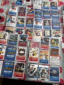 Club Penguin Cards Lot Of 50 Some Foils And Stickers See Pics - Image 2
