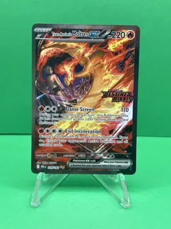 Pokemon TCG Team Rockets Moltres EX Destined Rivals Card 229/182 SIR Stamped - Image 1