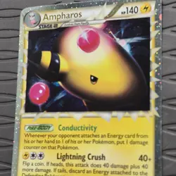 Ampharos (Prime) HeartGold SoulSilver 105/123 Cosmos Holo Pokemon Card - Image 2